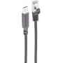 SHIVERPEAKS USB-A auf RJ45 Gigabit Ethernet Adapterkabel, 15 m, Aluminiumgehäuse, Schwarz BS14-52085