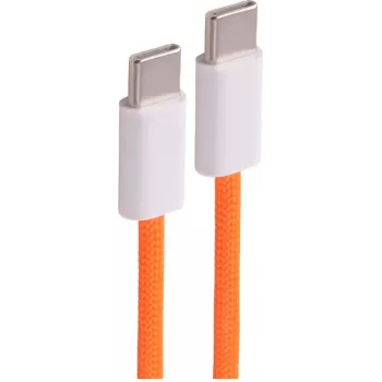 SHIVERPEAKS USB-C Ladekabel 240W PD 3.1, USB 2.0, geflochtenes Textil, Orange, 1,5m BS14-22157
