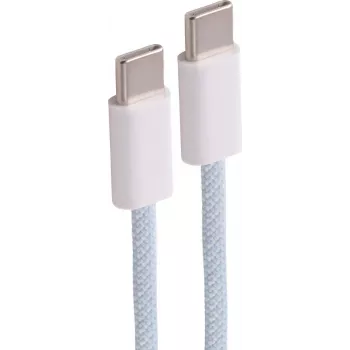 SHIVERPEAKS USB-C Ladekabel, USB 2.0, 240W PD, blaues geflochtenes Textil, 1m BS14-22021