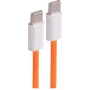 SHIVERPEAKS USB-C auf USB-C Ladekabel, geflochtenes Textil, 2,5 m, 60W Power Delivery, USB 2.0 Datensynchronisation, Orange (BS14-21257)
