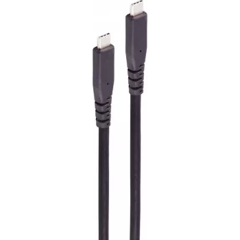 SHIVERPEAKS USB-C auf USB-C Kabel 3.2 Gen 2x2 20Gbps 100W PD 2m Schwarz BS13-57035