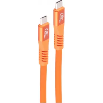 SHIVERPEAKS USB-C auf USB-C Kabel 3.2 Gen 2x2 240W PD 20Gbps 1,5m Orange BS14-77157