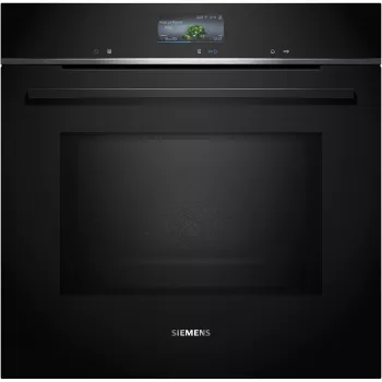 SIEMENS HM736GAB1 iQ700 Einbaubackofen mit Mikrowelle, Schwarz, 60 cm, Home Connect