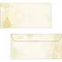 SIGEL DU083 Graceful Christmas DIN Lang Briefumschläge, gummiert, 90 g/m², 50 Stück