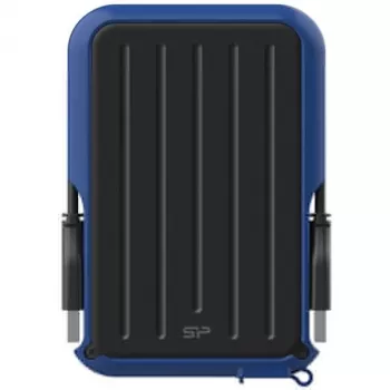 Silicon Power Armor A66 1TB externe Festplatte USB 3.2 Gen 1, robust, IPX4 spritzwassergeschützt, Schwarz mit roten Akzenten