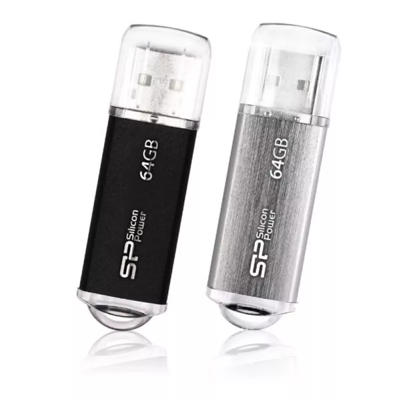 Silicon Power Ultima II i-Series USB-Stick 64GB, Schwarz (SP064GBUF2M01V1K)