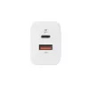 Silicon Power Boost Charger QM16 20W Reise-Ladegerät, USB-A + USB-C, EU/US/UK/AU Stecker, Weiß