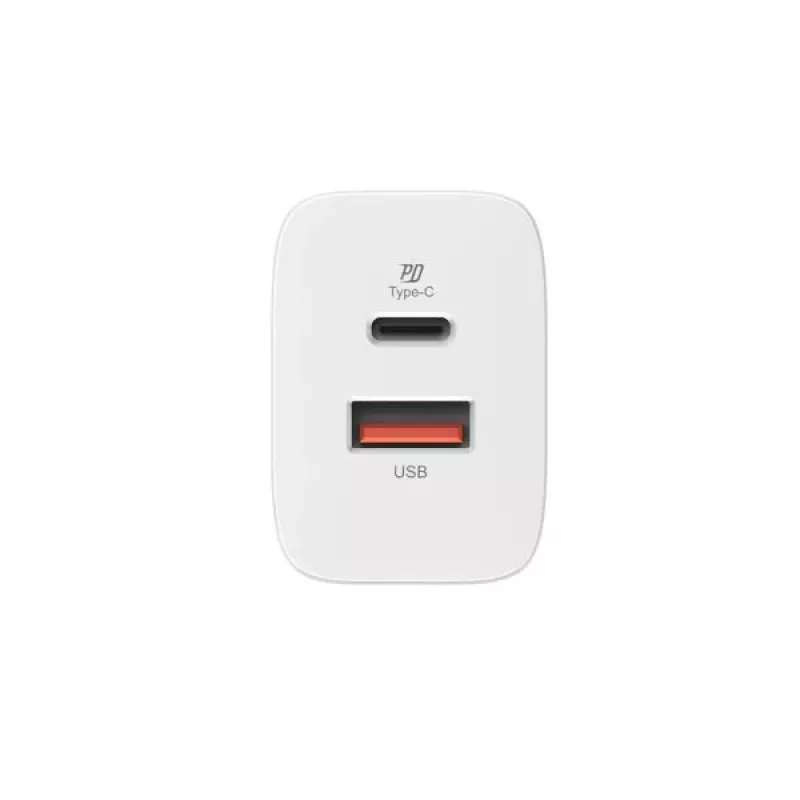Silicon Power Boost Charger QM16 20W Reise-Ladegerät, USB-A + USB-C, EU/US/UK/AU Stecker, Weiß