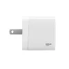Silicon Power Boost Charger QM16 20W Reise-Ladegerät, USB-A + USB-C, EU/US/UK/AU Stecker, Weiß