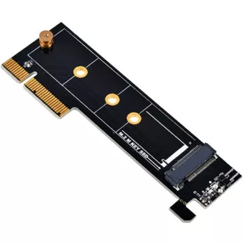 SilverStone ECM25-V2 M.2 NVMe SSD auf PCIe Gen3 x4 Adapterkarte mit Full-Height- und Low-Profile-Brackets