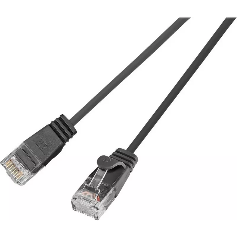 Wirewin PKW-LIGHT-K6 3.0 SW - Cat.6 Slim-Light Patchkabel, U/UTP, 3,0 m, Schwarz