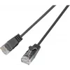 Wirewin SLIM UL6 10 SW - Cat.6 SLIM-Light Patchkabel, U/UTP, 10 m, Schwarz PKW-LIGHT-K6 10.0 SW