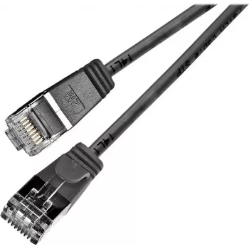 Wirewin Triotronik PKW-LIGHT-STP-K6 0,15 SW Cat6 geschirmtes Patchkabel, RJ45 Stecker auf RJ45 Stecker, 0,15m, Schwarz