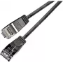 Wirewin Triotronik PKW-LIGHT-STP-K6 1.5 SW Cat6 geschirmtes Patchkabel, RJ-45 Stecker zu Stecker, 1,5 m, Schwarz