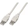 Wirewin USB 2.0 A auf A Kabel 3m Grau USB A-A MM 3.0 GR