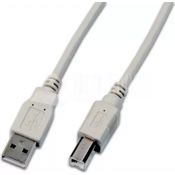 Wirewin USB 2.0 A auf B Kabel 1,5m Grau USB A-B MM 1.5 GR