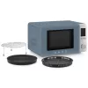 Smeg Combi Microwave MOC02SBMEU, 9 Funktionen, 2100 W, Storm Blue Matt
