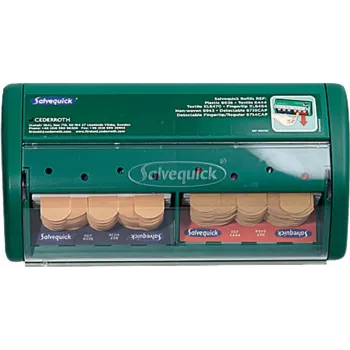 Söhngen Pflasterspender 1009070, 120 Pflaster, Quick-CD-System, wandmontierbar, blau