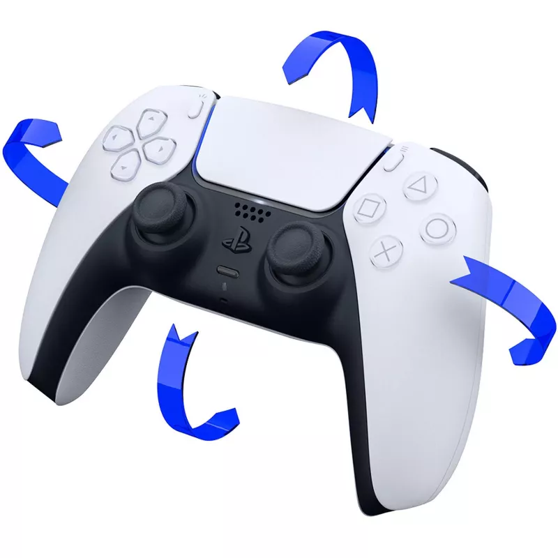 Sony CFI-ZCT1W/W DualSense Wireless Controller – Weiß – Haptisches Feedback & Adaptive Trigger für PS5, PC, Mobilgeräte