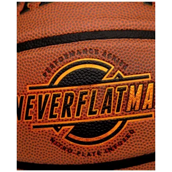 Spalding Neverflat Max Indoor-/Outdoor-Basketball, braun