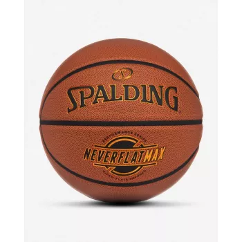Spalding Neverflat Max Indoor-/Outdoor-Basketball, braun