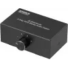 SpeaKa Professional SP-AS-500 4-Port Cinch Audio Umschalter Bidirektional Metallgehäuse