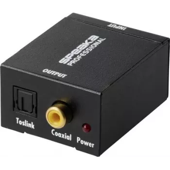 SpeaKa Professional SP-ATDAC-100 AV-Konverter, RCA auf Toslink und koaxial digital SP-13904368
