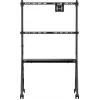 SpeaKa Professional SP-TVC-1600 TV-Rollwagen 49 Zoll-80 Zoll höhenverstellbarer Bodenständer mit AV-Ablage und Kameraablage (SP-14375748)
