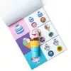 Spin Master Melissa & Doug Sticker WOW! Eiscreme-Aufkleberstempel & Block