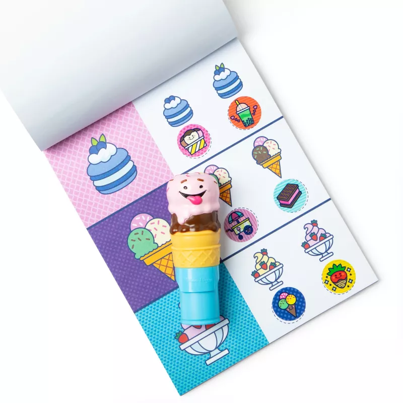 Spin Master Melissa & Doug Sticker WOW! Eiscreme-Aufkleberstempel & Block