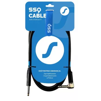 SSQ JMPJMK4 SS-1469 Klinkenkabel Mono - Klinke Mono (90-Grad-Winkel) 4 m Schwarz