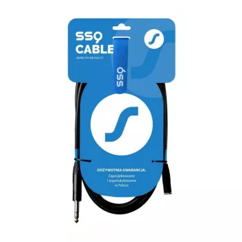 SSQ JSG5 - 3,5mm auf 6,3mm Stereo-Klinke Audiokabel, 5m, Schwarz