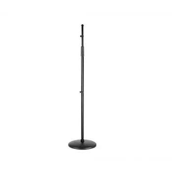 SSQ MS2 Gerader Mikrofonständer - Schwarz, 900-1600 mm, runder Gussfuß