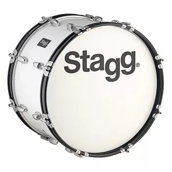 Stagg MABD-2012 Marching Bass Drum 20 Zoll x 12 Zoll Weiß