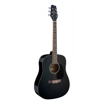 Stagg SA20D BLK Dreadnought Akustikgitarre - Schwarz