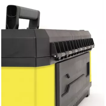 Stanley 1-95-614 Aufbewahrungsbox für Kleinteile/Werkzeug, Metall/Kunststoff, Schwarz/Gelb