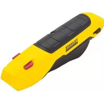 STANLEY FatMax Einziehbares Sicherheitsmesser mit Zangengriff, Druckguss-Metallgriff, werkzeugloser Klingenwechsel, 1 Klinge enthalten (FMHT10370-0)