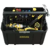 STANLEY FMST1-75794 TSTAK Tiefe Aufbewahrungs-Werkzeugkiste mit Tragewanne, 23 L, Schwarz/Gelb