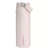 STANLEY IceFlow Bottle Flip Straw 2.0 0,71L Hellrosa (Guava) - 24oz wiederverwendbare Edelstahl-Trinkflasche mit Flip-Strohhalm-Deckel, doppelwandig vakuumisoliert, auslaufsicher, BPA-frei, spülmaschinenfest