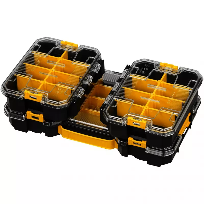 STANLEY PRO-STACK Organizer-Set 3-teilig Schwarz/Transparent