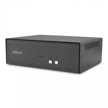 StarTech.com CK4-HP202C sicherer 2-Port-KVM-Umschalter für zwei Monitore, HDMI/DisplayPort, 4K 60Hz, NIAP 4.0