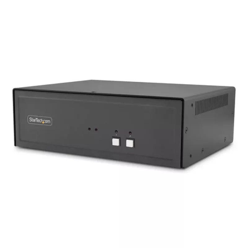 StarTech.com CK4-HP202C sicherer 2-Port-KVM-Umschalter für zwei Monitore, HDMI/DisplayPort, 4K 60Hz, NIAP 4.0