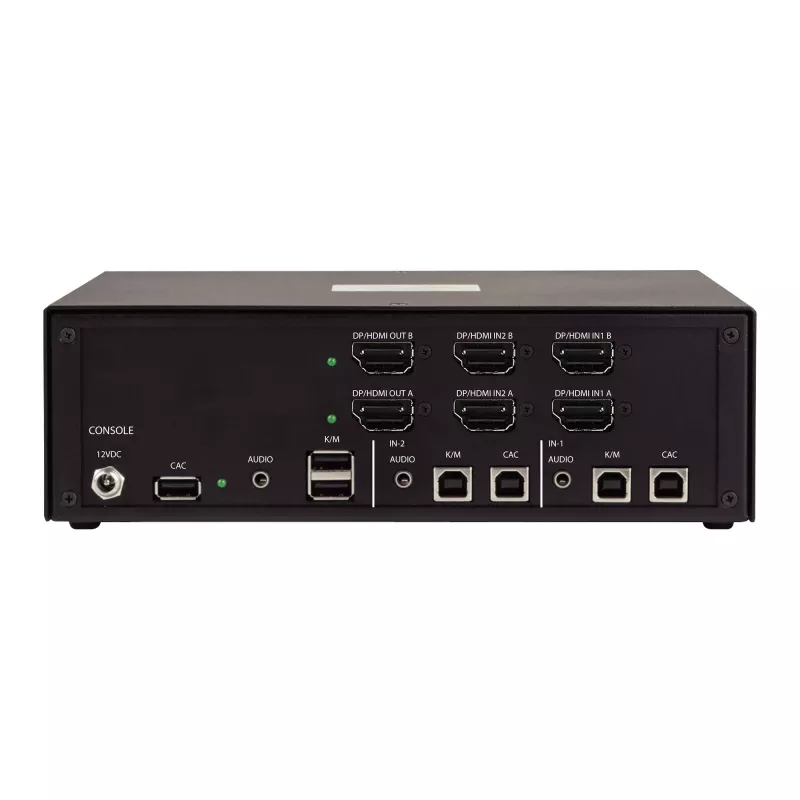 StarTech.com CK4-HP202C sicherer 2-Port-KVM-Umschalter für zwei Monitore, HDMI/DisplayPort, 4K 60Hz, NIAP 4.0