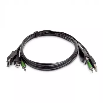 StarTech.com 2-Port DVI-I USB KVM Switch mit Audio und USB-Hub (SKDP2DPMMKVM03-TAA)