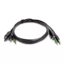 StarTech.com 2-Port DVI-I USB KVM Switch mit Audio und USB-Hub (SKDP2DPMMKVM03-TAA)