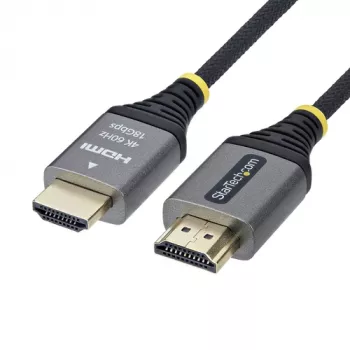 StarTech.com Premium High Speed HDMI-Kabel mit Ethernet - 2m - 4K 60Hz - Schwarz & Silber