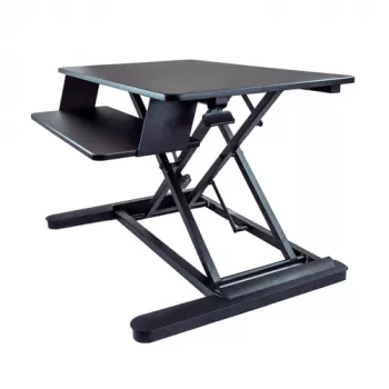 StarTech.com Sit-Stand Schreibtisch-Konverter mit Tastaturablage - 89 x 53 cm Oberfläche - Ergonomischer höhenverstellbarer Stehpult-Aufsatz - Passend für 2 Monitore - Vormontiert - Schwarz - 30 inch (76,2 cm) - 56 cm - 12,7 kg - 2,3 kg - Rechteckig