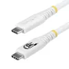 StarTech.com USB4 USB-C auf USB-C Kabel, 20 Gbps, 240W PD, 2 m, Weiß