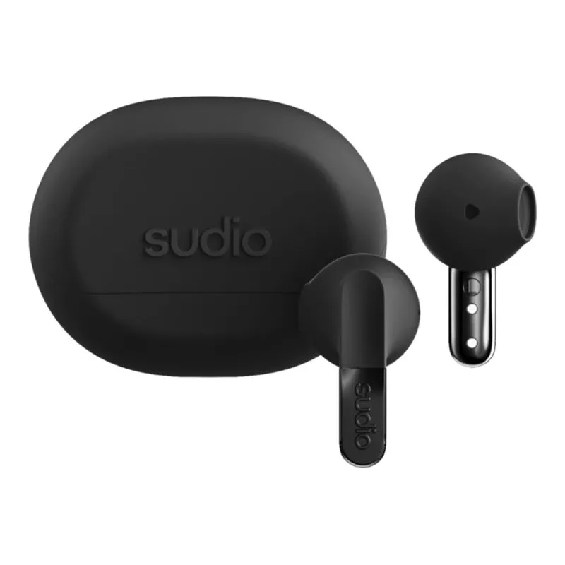 Sudio N3 kabellose Bluetooth-Ohrhörer mit Mikrofon, Onyx Black