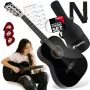 Suprimo CG34 BK Klassische Gitarre 3/4 36 Zoll Schwarz